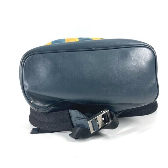 FENDI optical stripe backpack bag Backpack Canvas/Leather - Picture 5 of 10